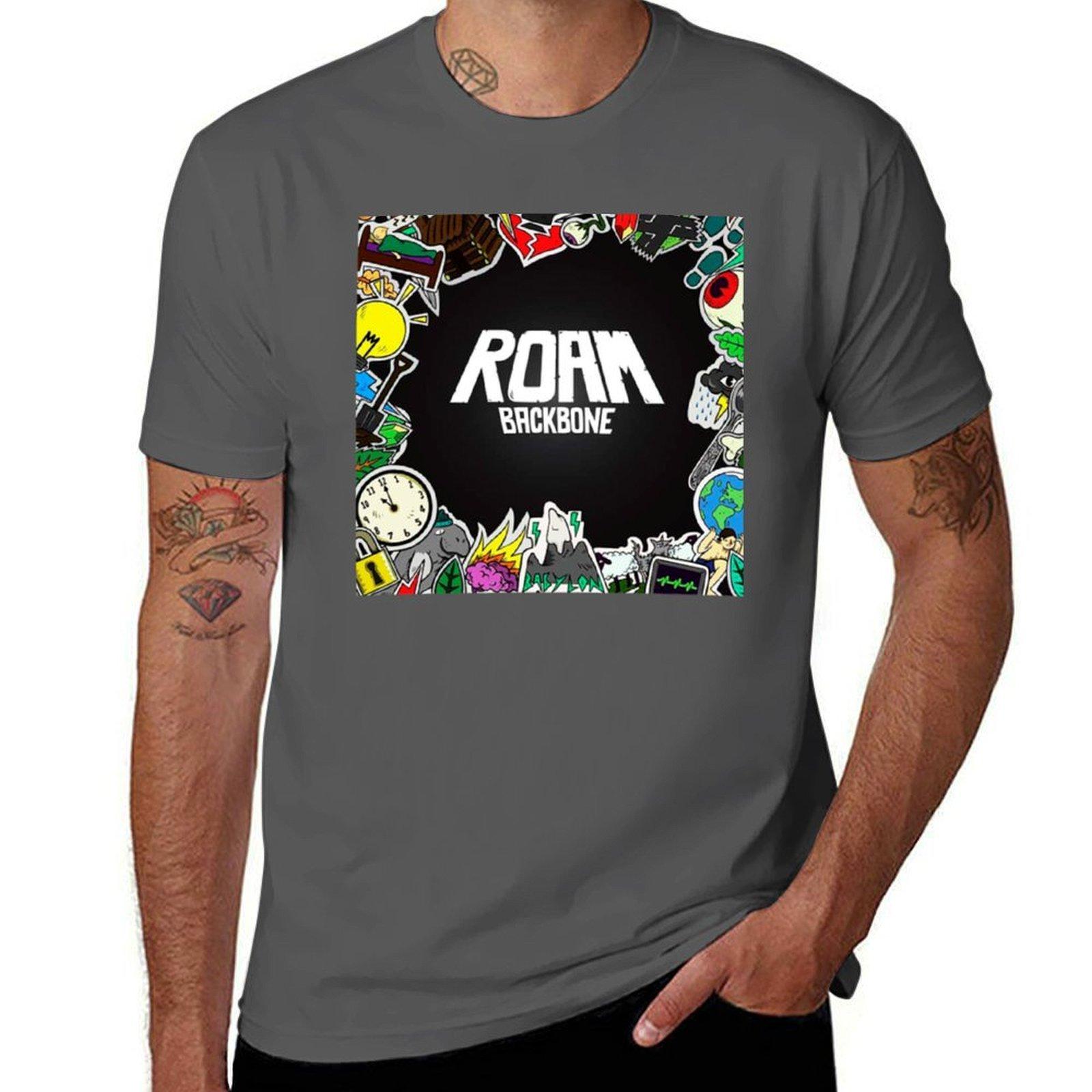 

Roam Backbone Band T-Shirt t shirts for man cotton soft t shirts for man graphic funny T-Shirt 4XL