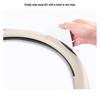 Ultra-Thin Anti-Slip Perforated Leather Steering Wheel Cover, Breathable No-Sew Design for All Seasons