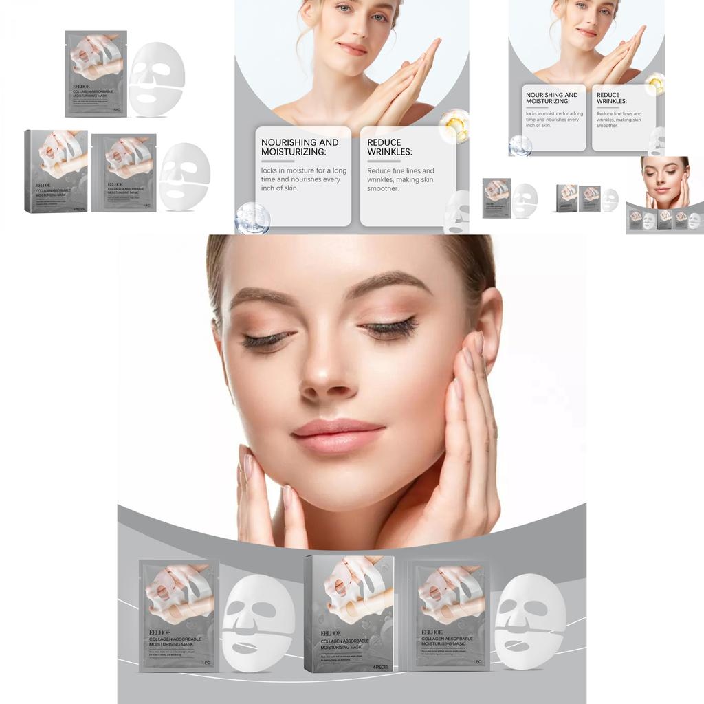 Eelhoe Collagen Moisturizing Facial Mask Set For Deep Hydration And Nourishing Skin Care
