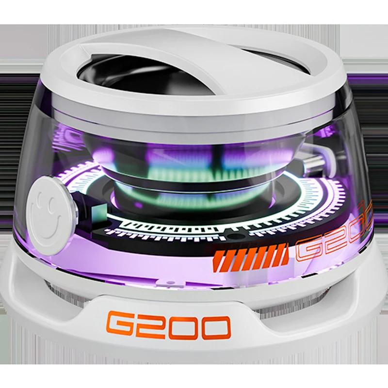 Mini Travel Stereo Speaker Outdoor Magnetic Bluetooth Speaker Wireless Portable with RGB Color Light and Phone Holder for IOS