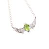 Natural Peridot Gemstone 925 Sterling Silver Jewelry Pendant 1" Gift For Mother CP-33-7