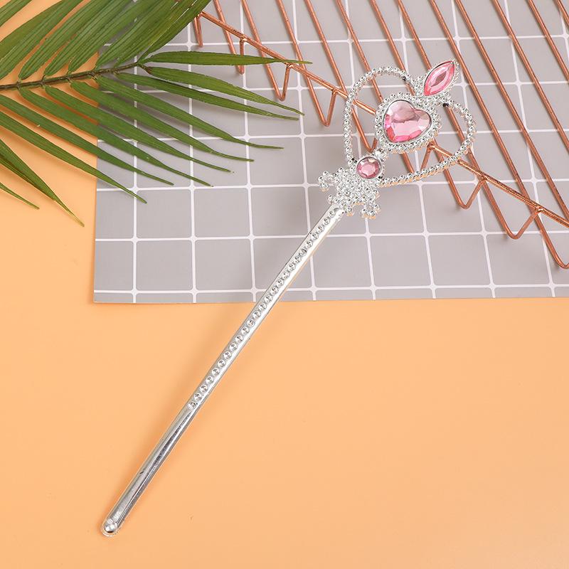 Children's Princess Costume: Gem Crown, Magic Wand, Headdress, and Fairy Headband Set