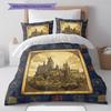 Cartoon Pattern Bedding Quilt Set Quilt Cover Pillowcase Home Decoration Birthday Gift (1 * duvet cover + 2 * pillowcase, without core)