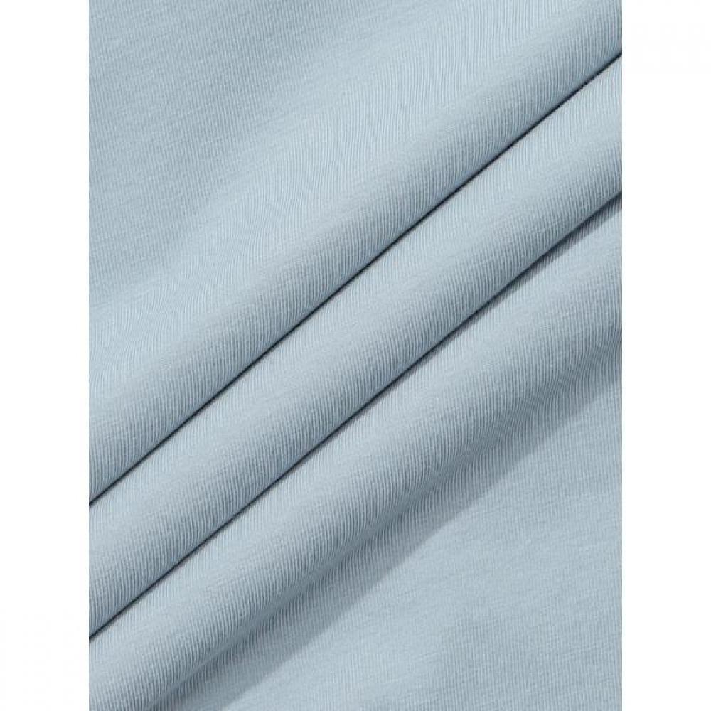 Woven PaTch PockeT ShorT Sleeve T shirT  Blue 