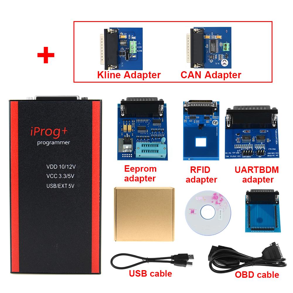 2025 IPROG Pro V87 Set complet ECU programator cheie Iprog+ Eeprom IMMO Resetare radio auto Kilometru bord