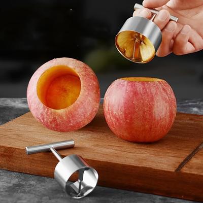 1 Stück/2 Stück Neuer Obstentkerner aus Edelstahl 304, Obstentkerner, Birnen-Fruchtpunsch, Birnenloch-Grabausrüstung, Restaurantbedarf