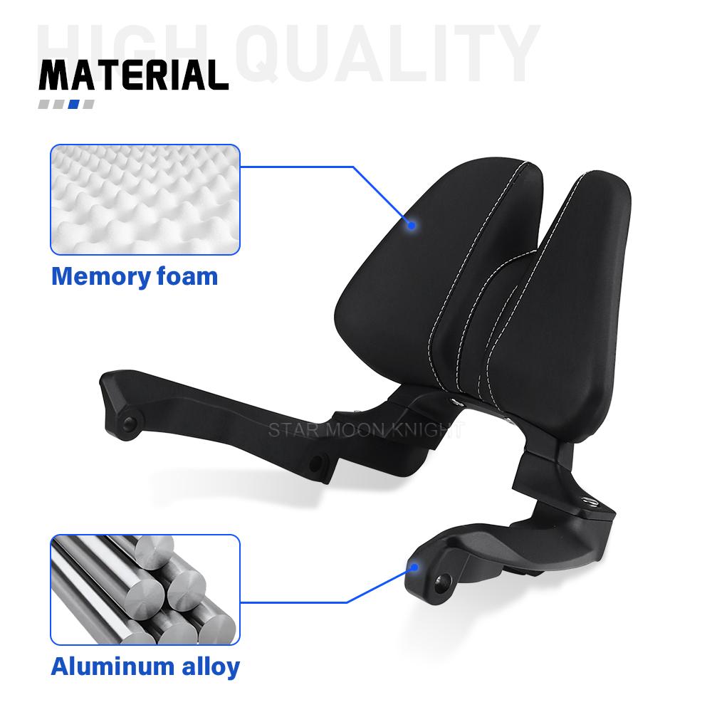 Motorcycle Passenger Backrest For Honda ADV350 ADV 350 (2025-) For Forza 350 (2025-) Rear Seat Cushion Back Rest Pad