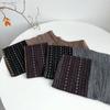 Women Vintage Colorblock Scarf Long Soft Warm Autumn Winter Korean Style Small Flower Personalized Scarves For Ladies