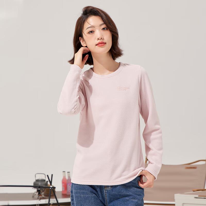 Tuoluzhe Women s Crew Neck Fleece Sweatshirt M