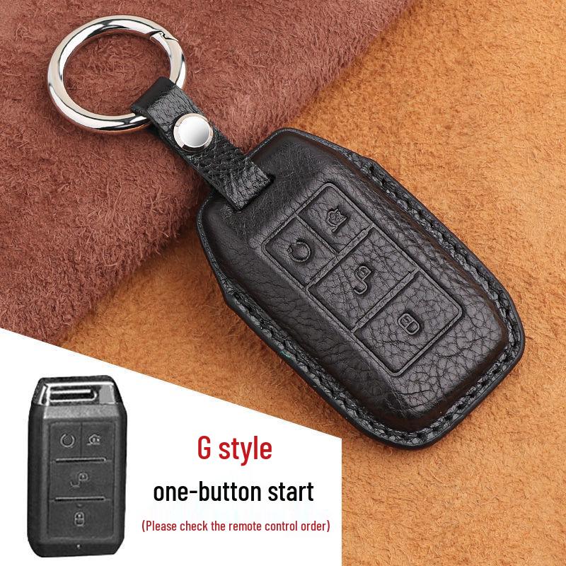 BYD Yuan PRO Genuine Leather Key Case for Qin Fuel Version, Qin EV/535/e1, E3/E2/S2 Models