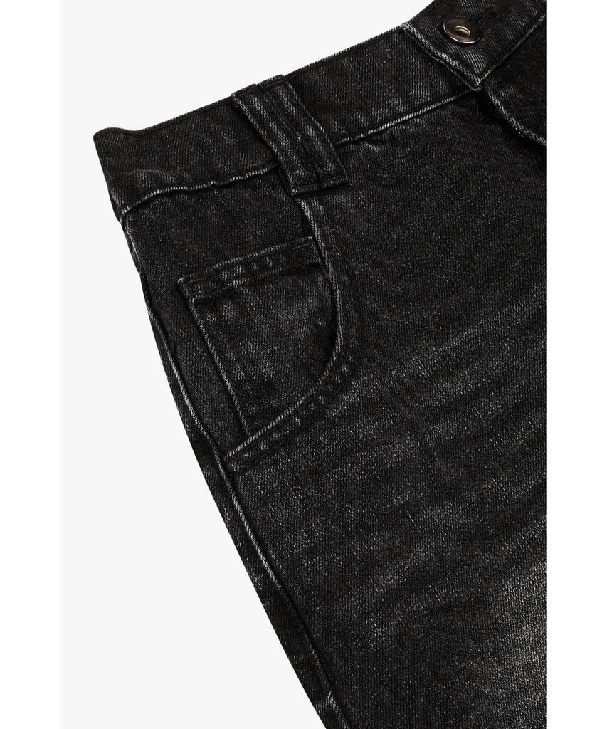 Bobeu Vintage Washed Denim Shorts_Black 7156255004