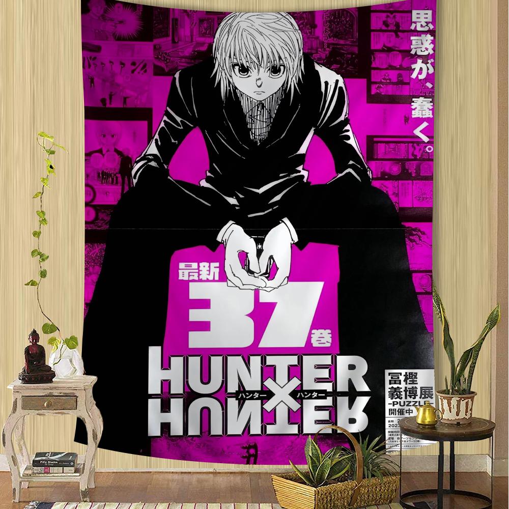 Anime HUNTER x HUNTER Gon Zoldyck Hisoka Arazzo da Parete Fai da Te per Soggiorno Casa Dormitorio Decorazioni Murali