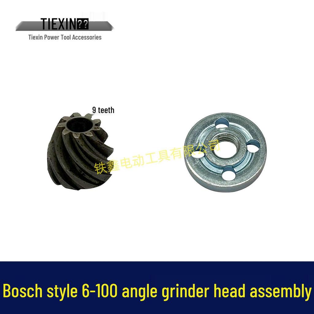 Stirnrad-Baugruppe für Bosch Winkelschleifer 6-100 6600, Schnelle Reparatur.