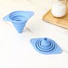 Collapsible Silicone Funnel Food Grade Foldable Kitchen Funnels for Oil Wine Transfer Heat Resistant Non-Stick Multifunctional Funnels