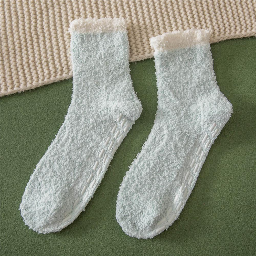 Women's Non-Slip Plush Fleece Slipper Socks