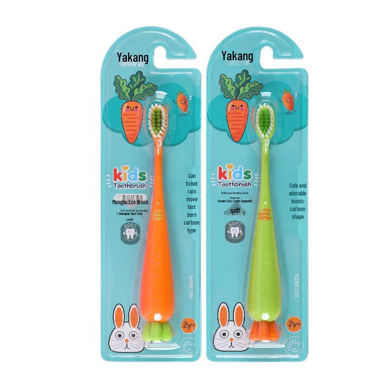 Niedliche Cartoon-Zahnbürste für Kinder mit weichen Borsten für Alter 2-12 - Einzeln verpackt für die Mundpflege