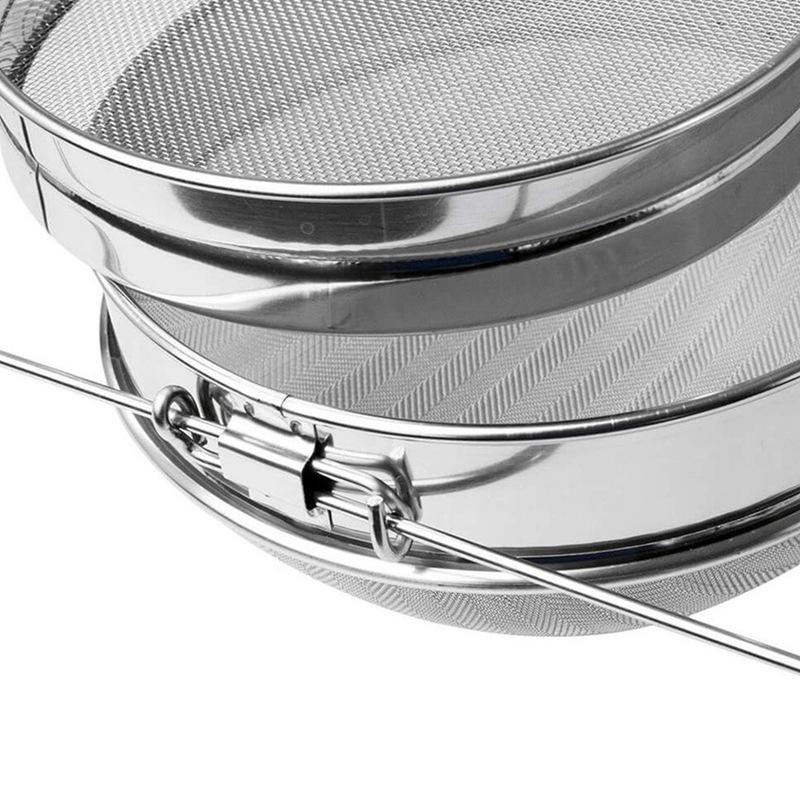 Filtro per Miele Ultra-Fine Regolabile a Doppio Schermo in Acciaio Inossidabile