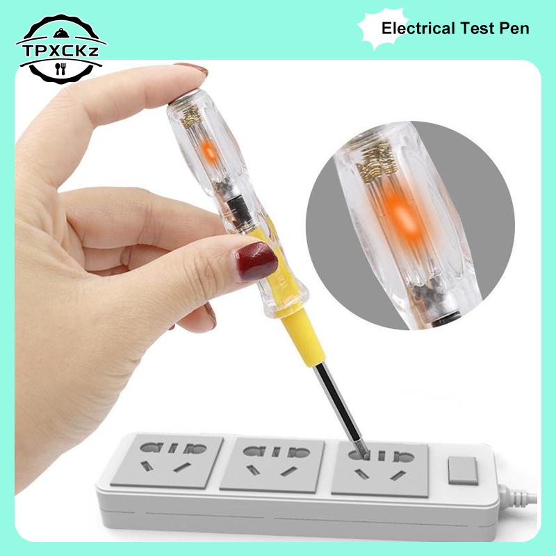 3Pcs AC100-500V Electrical Voltage Tester Pen Double-Headed Screwdriver Detector Removable Phillips Flat-head Screwdriver Tools
