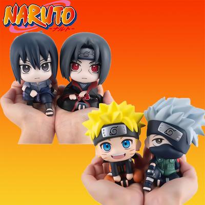 10cm Naruto Anime Figure Uzumaki Naruto Kakashi Uchiha Sasuke Itachi Cute Toys Q Figurals Action Figurine Model