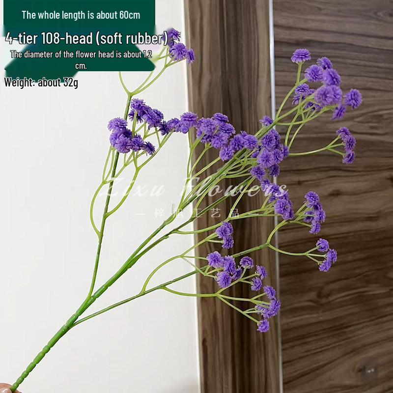 Soft Feel Gypsophila Bouquet: Faux Flowers for Wedding Decor and Floral Art