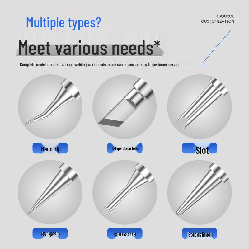 High-Quality Pure Copper C245K Soldering Iron Tip with Integrated Heating Element