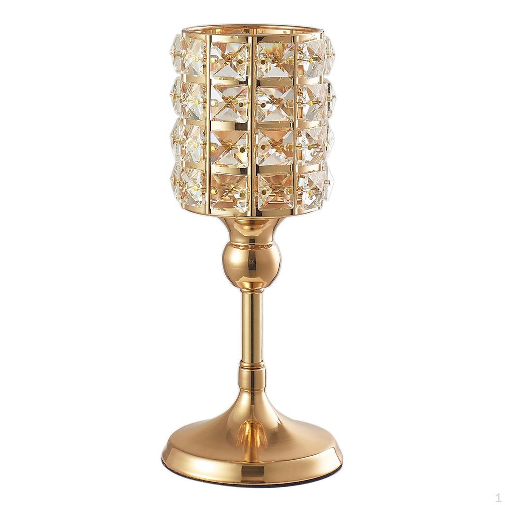 1PC Crystal Candle Holder Stand Decoration Candlestick Christmas Gift