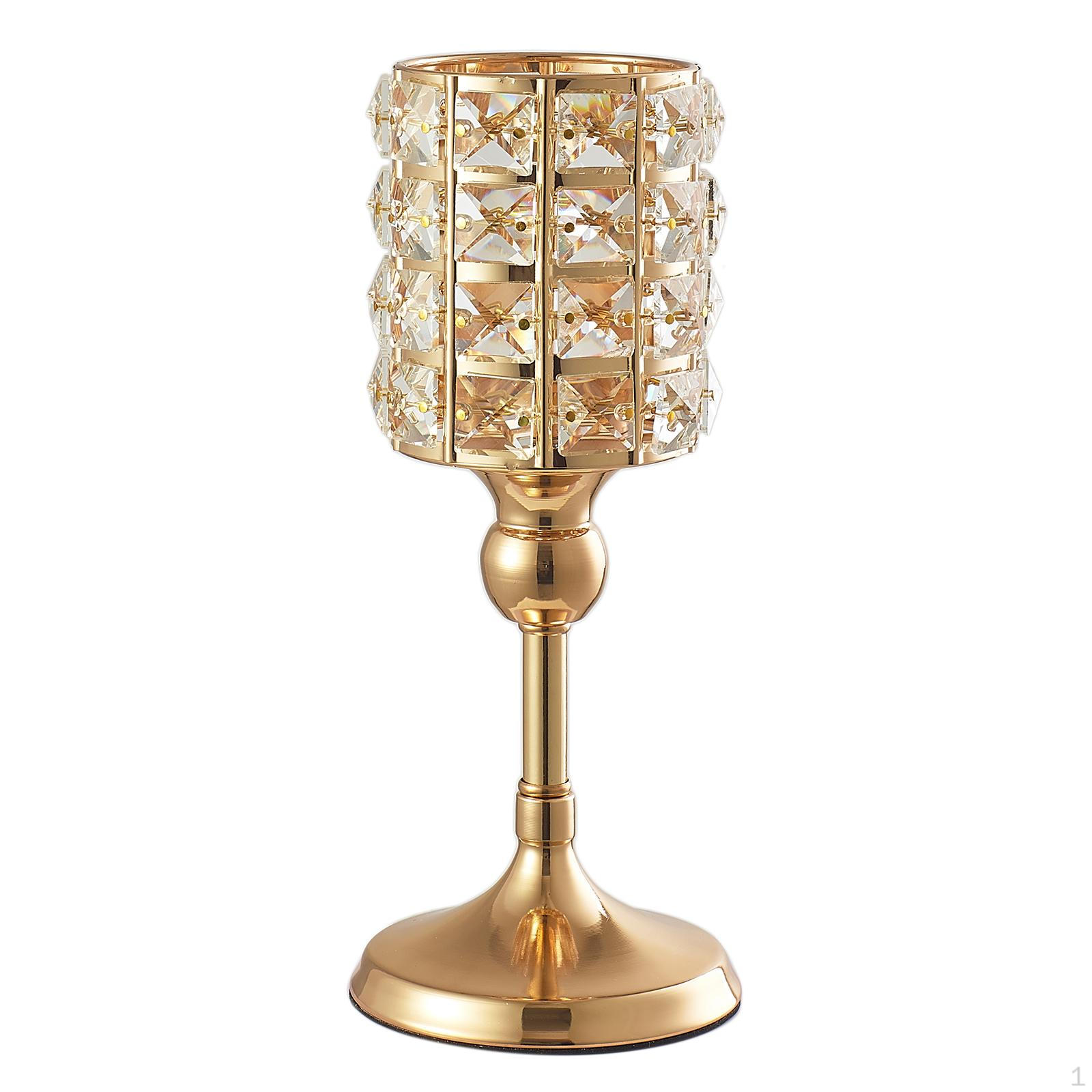 1 шт. Хрустальный подсвечник-подставка Декор Подсвечник Рождественский подарок H 26cm