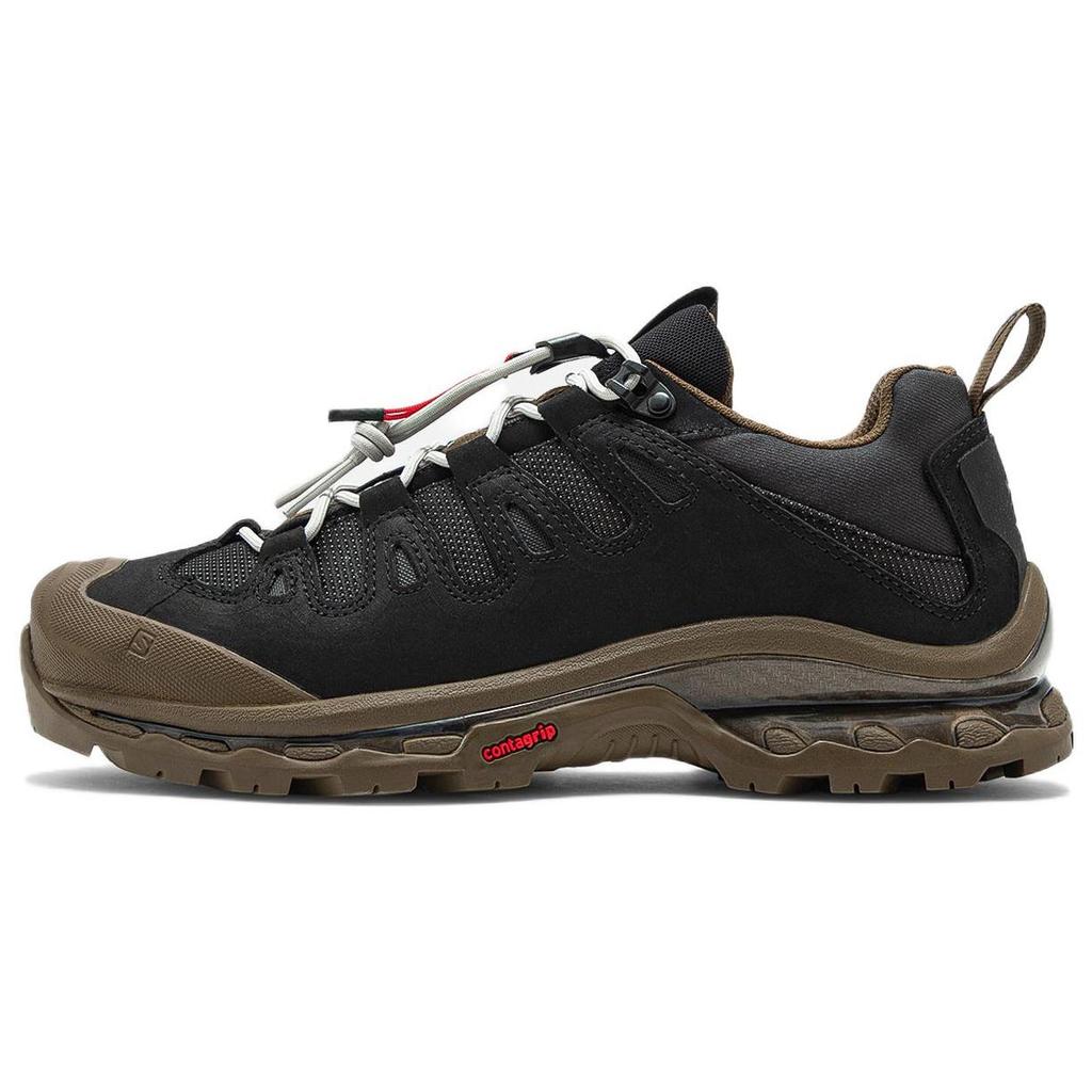 SALOMON Quest Synthetic Leather Versatile Shock Absorbing Non-Slip Durable Low-Top Outdoor Functional Shoes Unisex Shoes Black Brown 416874