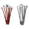 10Pcs Halloween Eyeballs Picks Realistic Creative Unique Office Desk Party Bendable Bouquet Scary Branch Picks Crafts Decoration