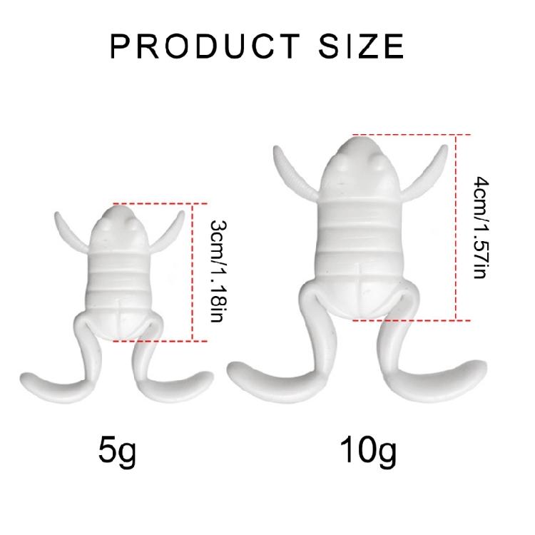 5Pcs Simulation Frogs Swimbaits Baits Topwater Floating Lures Fishing Soft Baits Artificial Frogs Lures Fishing Baits