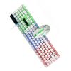 Colorful LED Backlit Keyboard and Mouse Combo Gaming Wired Keyboard USB Keyboards with Gaming Mouse