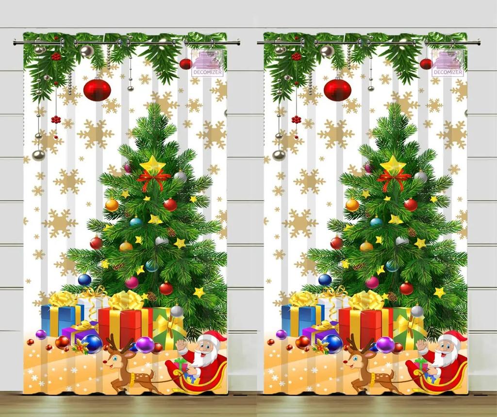 Colored Pencil Cartoon Curtains, Thin Window Curtain for Living Room, Bedroom Decor, Free Shipping, 2 Pieces