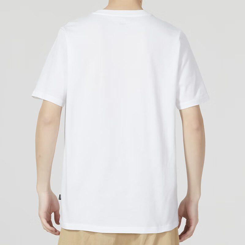 Puma T Shirts Men's White Crew Neck Moderate Straight Fit 676699-02