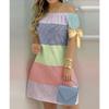 Women's Casual Fashion Home Gradient One Shoulder Dress