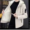 Autumn and Winter New Men's Velvet Thickened Jacket Korean Style Trendy Work Jacket Windbreaker Men's Velvet Jacket