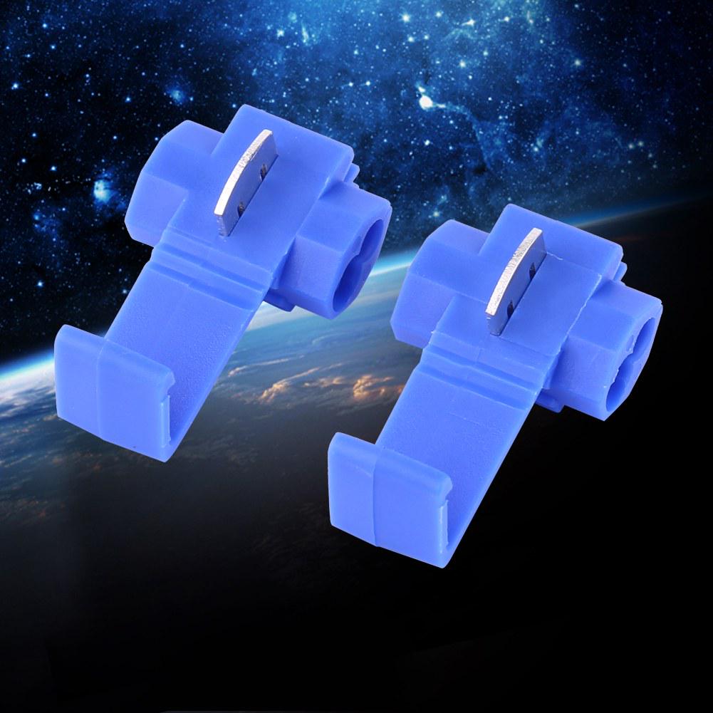 50PCS Electrical Cable Connectors Quick Splice Crimp Terminals for 1814AWG Soft Wire