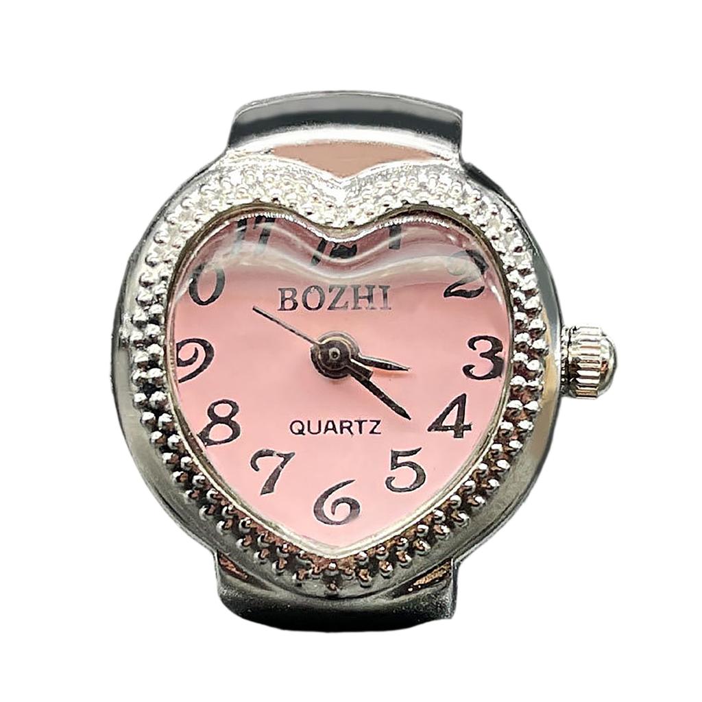 Ring Watch Fashion Square Ring Shape Watch Personality Creative Retro Style Ring Electronic Watch