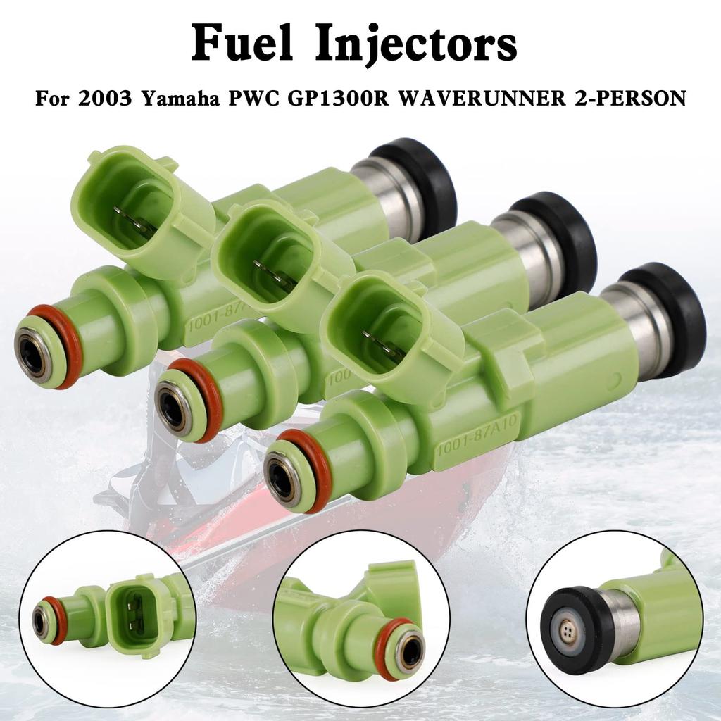 Bruce & Shark Fuel Injector 3pcs Motorcycle Fuel Injector for 2003 Yamaha PWC GP1300R