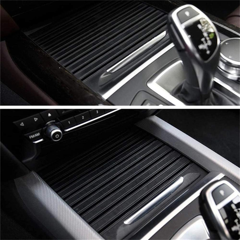 Center Console Cup Holder Tray Roller Blind Cover For BMW X5 X6 F15 F16 2014-19