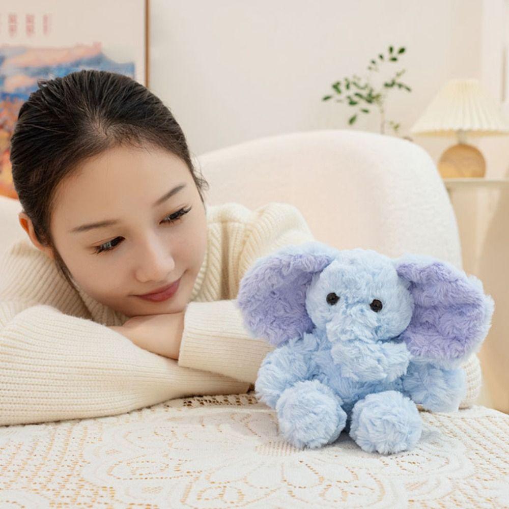 Throw Pillow Stuffed Elephant Toy PP Cotton Elephant Doll Mini Elephant Plush Toys  Baby Infants