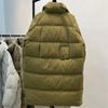 Autumn Winter Down Jacket Women's Mid Length Stand Up Collar Thickened Jackets
