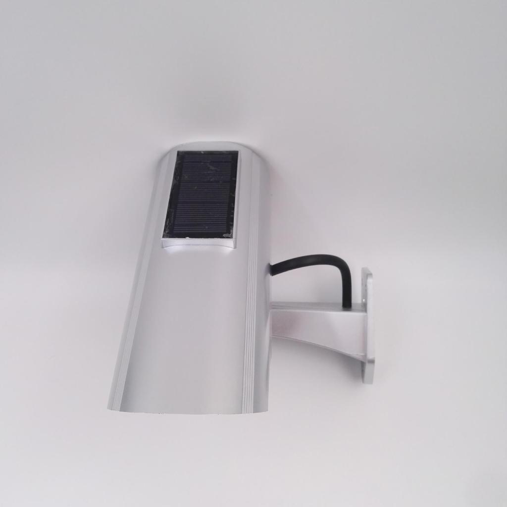 Solar-Powered Fake Surveillance Camera with Flashing Light