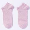 Pure Cotton Socks - Summer Cotton Candy-colored Short Socks - Children's Antibacterial Pure Color Women's Boat Socks