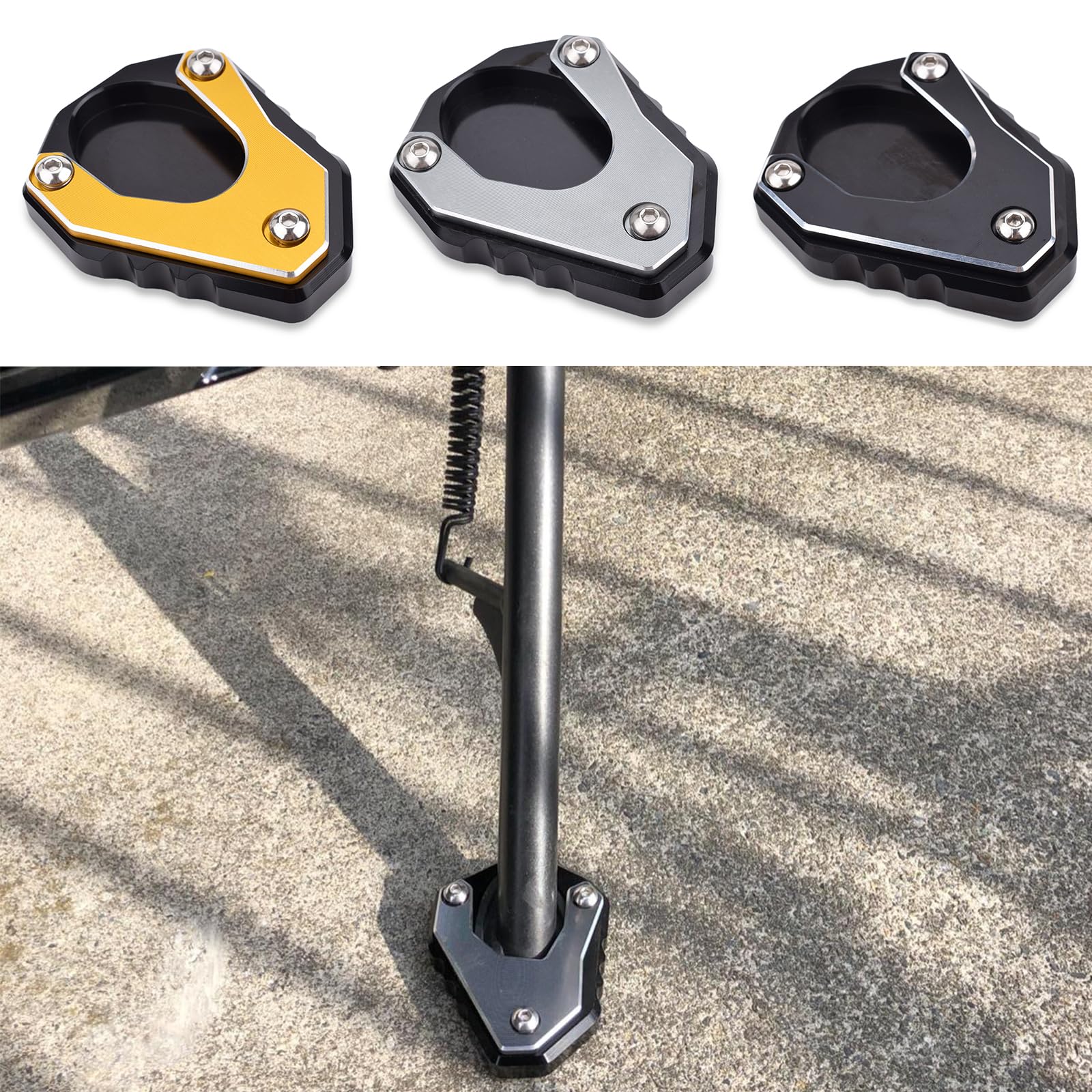 Motorcycle side stand plate Compatible models Kawasaki Ninja 400 Z400