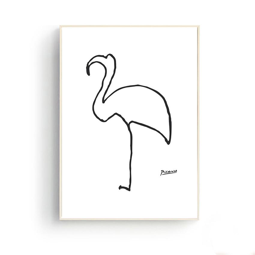 

Живопис Пікассо Абстрактне мистецтво Друк на полотні Настінне мистецтво Тварини Собака Плакат Північний плакат Настінні картини для вітальні 21x30cm No Framed