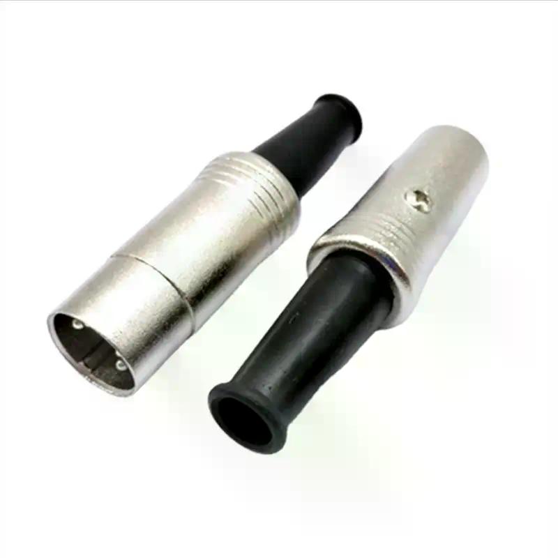 1/2Pcs Microphone Audio Cable Plug Connector MIC Cable Terminal Plug 5 Pin DIN Midi Connector Cable Audio Adapter Male Plug