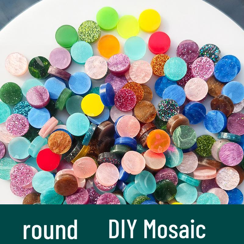 

200g Colored Round Acrylic Mosaic for DIY Art Projects