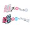 Nurse Badge Reel Holder Retractable Hand Painting Beaded Nursing Student Badge Reel Clip for Nursing