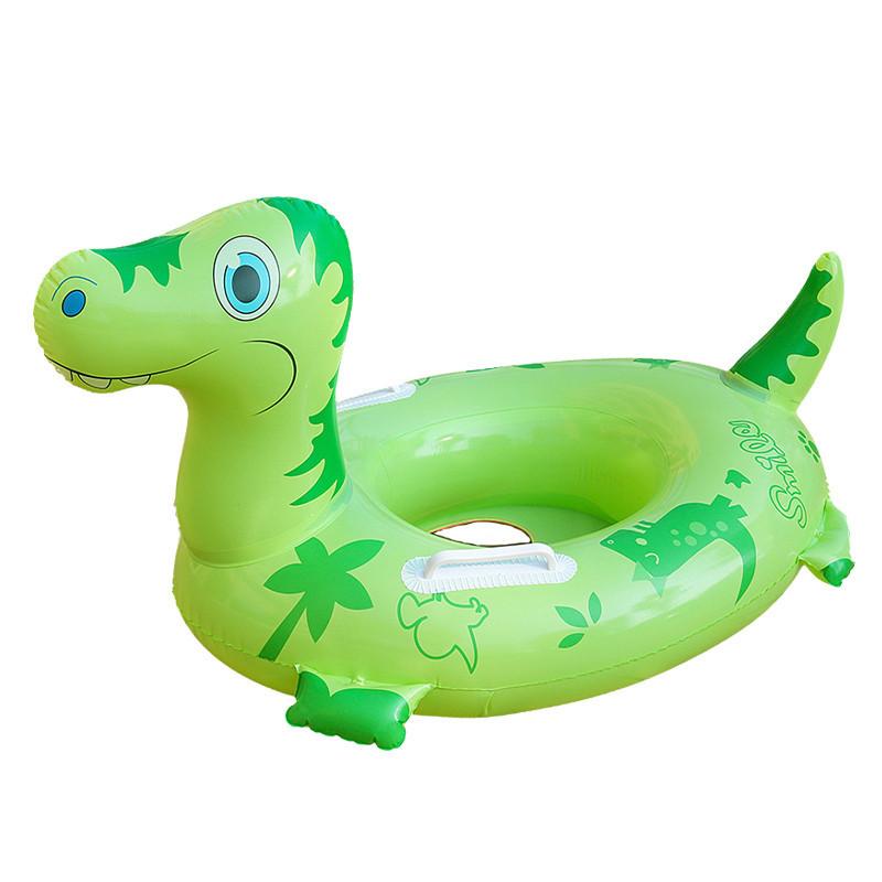 Children's Thickened Inflatable Dinosaur Seat Ring For Swimming Eco-friendly Pvc Material