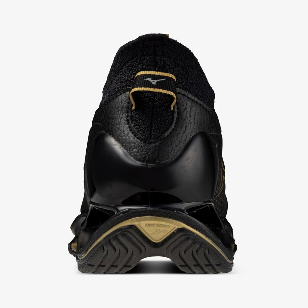 Mizuno Wave Prophecy 14 Running Shoes, Black and Gold, Size 28.5 Cm, 2E